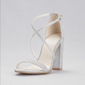 Crisscross Strap Block Heels 8.5